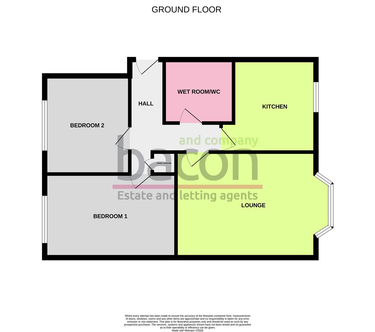 Floor Plan | Flat - Purpose Built | Westlake Gardens, Tarring, BN13 | For Sale